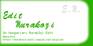 edit murakozi business card